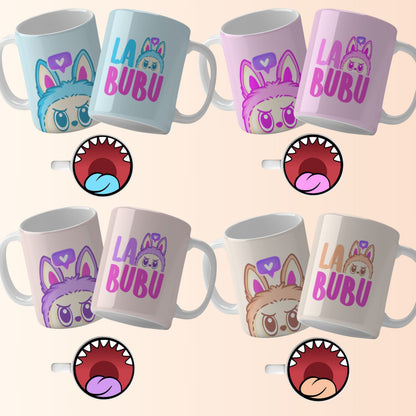 A collection of Labubu-themed mouth-bottom mug wrap templates in PNG format, perfect for sublimation. Features fun cartoon character designs with playful mouths placed at the base of the mug, ideal for adding humor and personality to drinkware. Includes both English and Spanish keywords for broad appeal. Labubu Mouth Bottom Mug Templates La Bubu Bottom Mouth Mug Png Sublimation Bocas Para Tazas Mug Wrap For Sublimations Cartoon Caracter Png.