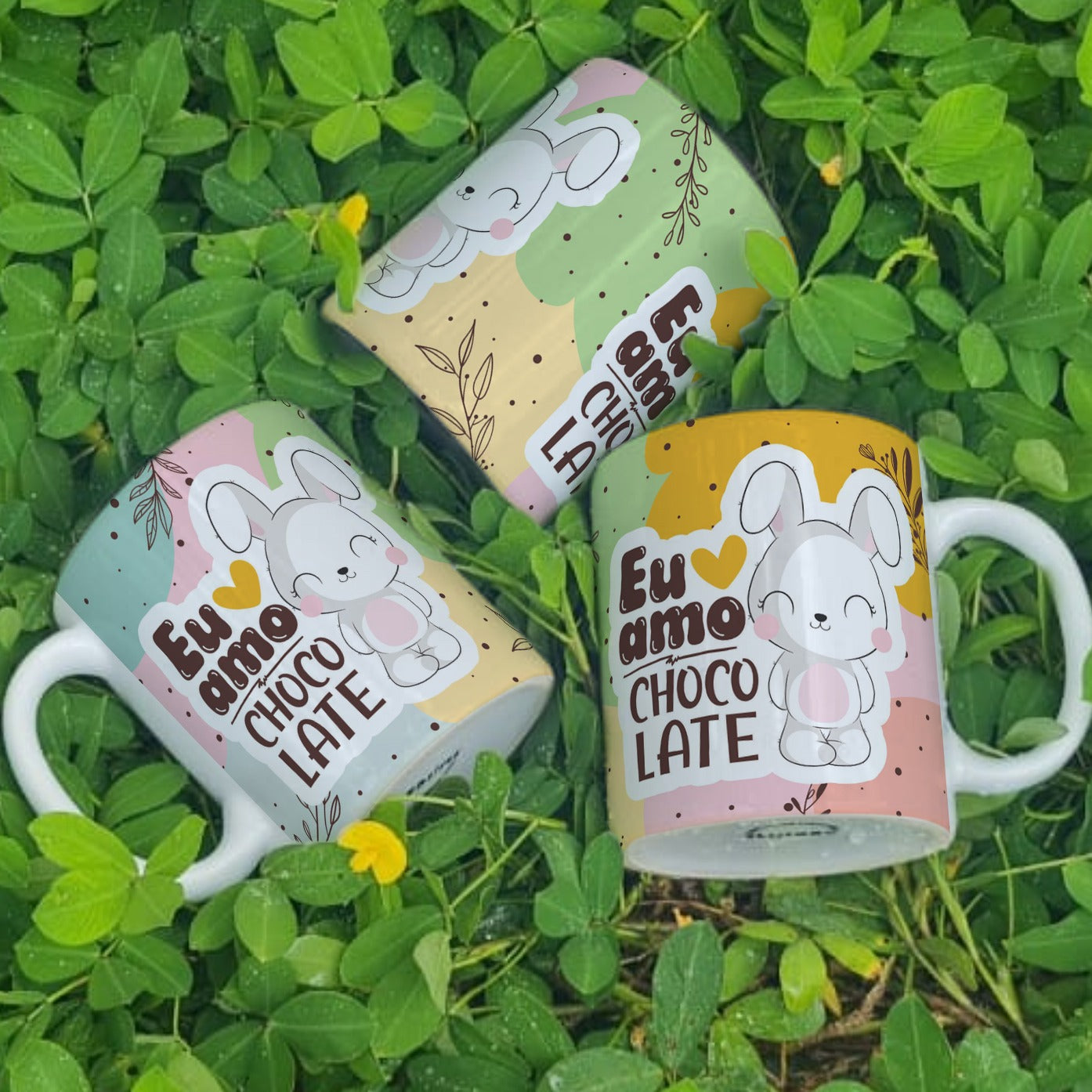 I Love Chocolate Easter Mug Sublimation Bundle | Cute Chocolate Lover Designs