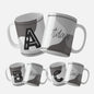 Male_Monogram_mug_wrap_designs_Male_alphabet_mug_wrap_Geometric Monogram Mug Wrap Initial A - Sublimation PNG File, featuring a stylish monogram letter on a trendy geometric background in grayscale
