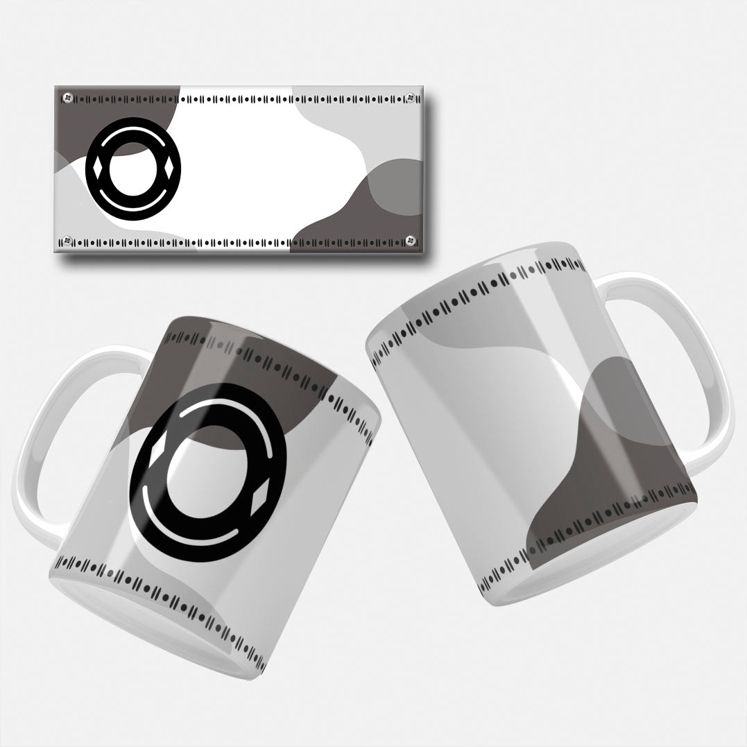 Male Monogram Mug Wrap Designs - 26 Alphabet Set