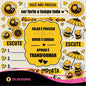 Yellow September Clipart Bundle PNG | Cute Bee Sunflower Mental Health Digital Kit