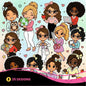Cute Teacher Clipart PNG Bundle | Chibi Educator Digital Stickers