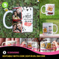 Capybara Valentine Couple Mug PNG | Cute Love Cartoon Design for Sublimation | Editable Designs