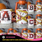 Bloody Alphabet Mug Wrap PNG Bundle | Halloween Crime Scene Monogram Mug Sublimation Designs A-Z