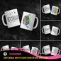 Psychology Doodled Brain Mug Sublimation PNG Bundle | Funny Psychologist Coffee Cup Wrap