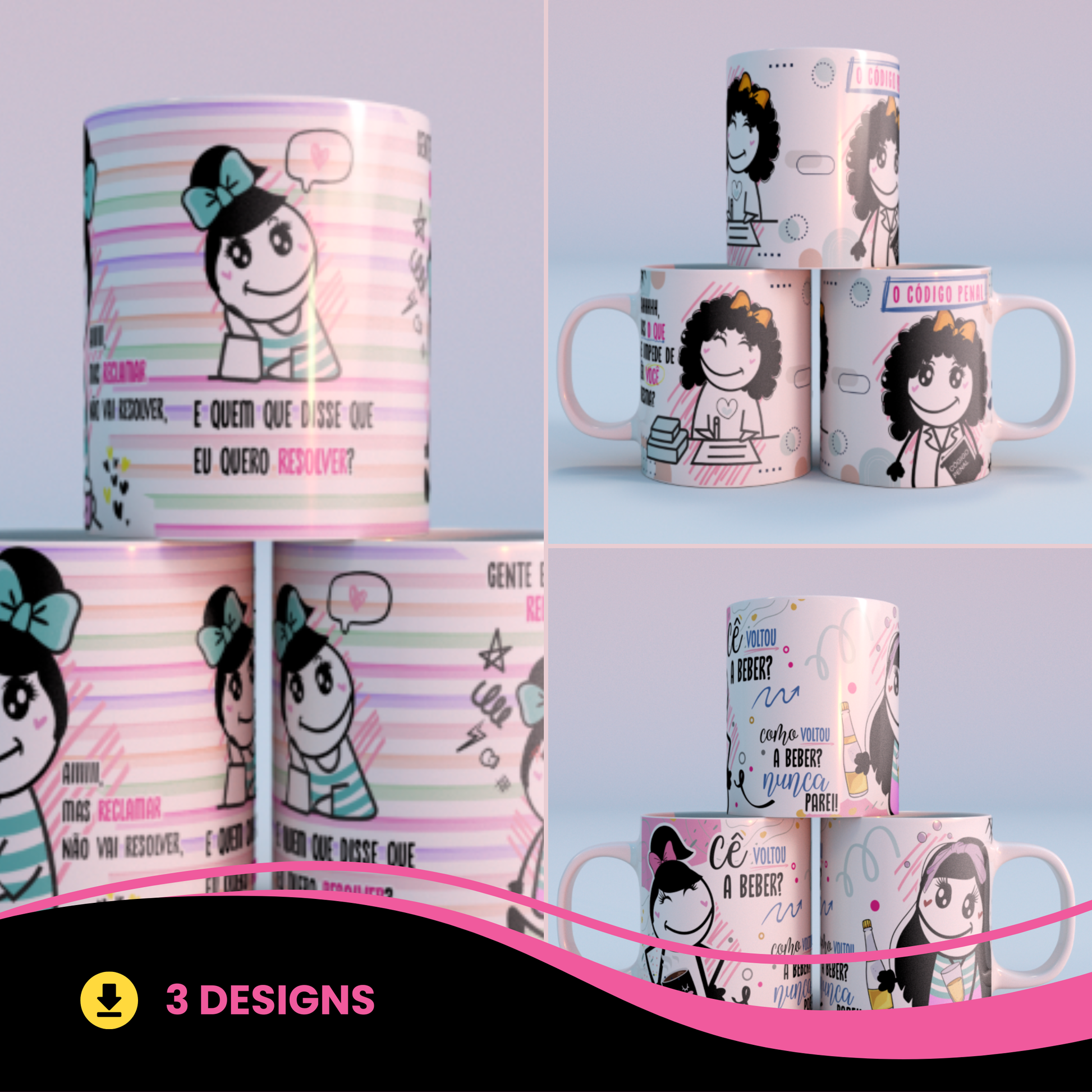 Viral Sarcastic Yulitos Mug Sublimation Designs | Funny Trendy Cup Designs