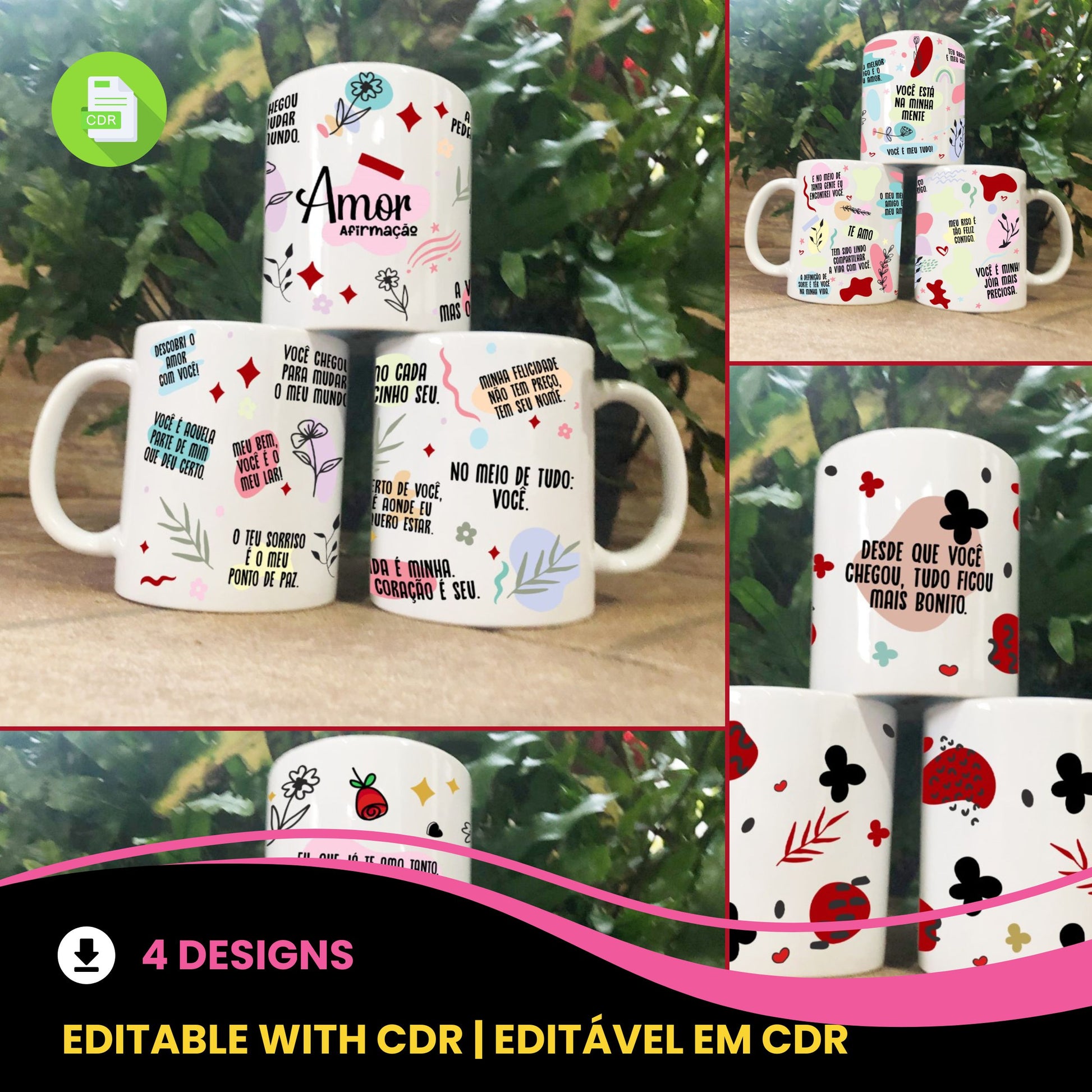 Valentine’s Day Couple Quotes Mug Sublimation | Romantic Love Phrases