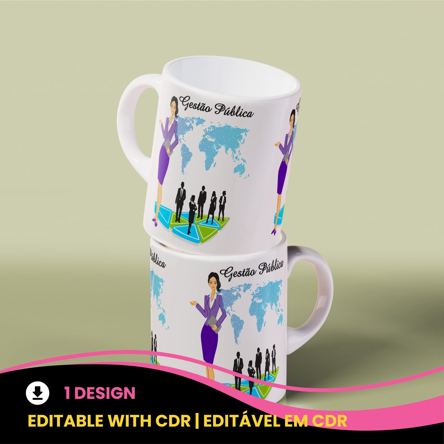 Public Administration Mug Wrap PNG | Public Management Gift