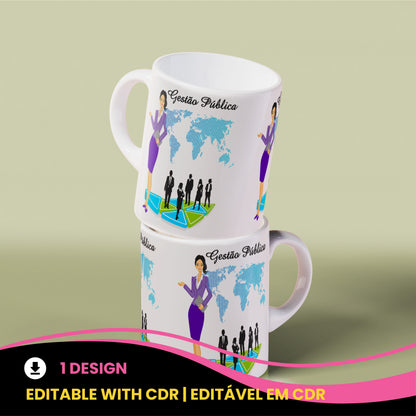 Public Administration Mug Wrap PNG | Public Management Gift