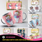 Christmas Pets Mug Sublimation PNG Bundle | Cute Dog and Cat Holiday Mug Wrap Template