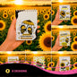 Yellow September Planner Cover Sublimation PNG Bundle, Cute Bee Sunflower Mental Health Journal Cover PNG