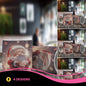 Cute Santa Claus Hugs Mug Wrap Bundle PNG | Adorable Christmas Sublimation Design
