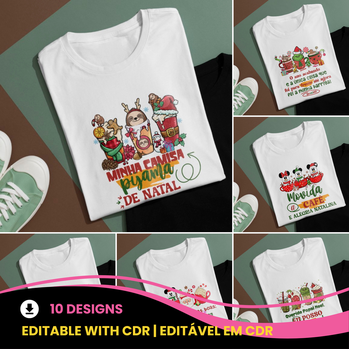 Funny Sarcastic Christmas T-Shirt Sublimation Designs PNG | Grinch Style Holiday Humor Bundle