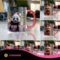 3D Christmas Teddy Bear & Panda Mug Sublimation PNG Bundle | Cute Holiday Animal Santa Mug Wrap 11oz 15oz Template
