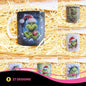 3D Funny Green Christmas Monster Mug Sublimation PNG Bundle | Cracked Wall Holiday Santa Mug Wrap 11oz 15oz Template