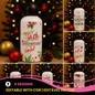 Christmas Squeeze Bottle Sublimation Design | Gold & Red Xmas Bottle Sublimation Wrap