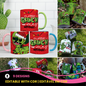 Christmas Stitch Mug Sublimation Design | Grinch Mode On Funny Mug Wrap PNG