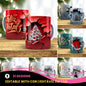 3D Broken Wall Christmas Tree Mug Sublimation Wrap PNG Bundle | Cracked Stone Hole Christmas Mug Template