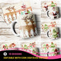 Cute Watercolor Christmas Mug Sublimation PNG Bundle | Whimsical Holiday Mug Wrap Template