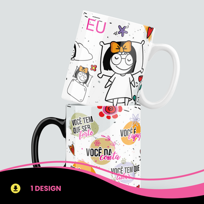 Motivational Quotes Mug Sublimation Design | Positive Inspirational Mug