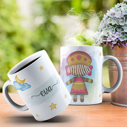 Cute Orixas Mug Sublimation PNG Bundle | Cute Orisha Coffee Cup Wrap Design