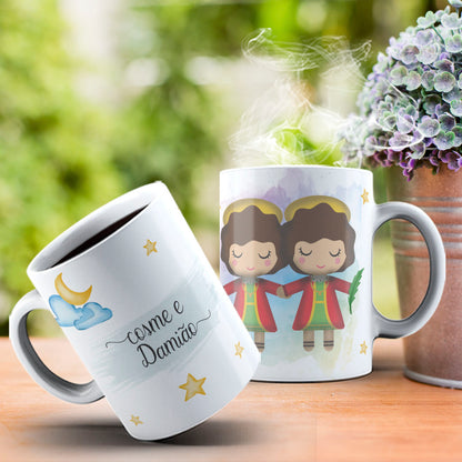 Cute Orixas Mug Sublimation PNG Bundle | Cute Orisha Coffee Cup Wrap Design