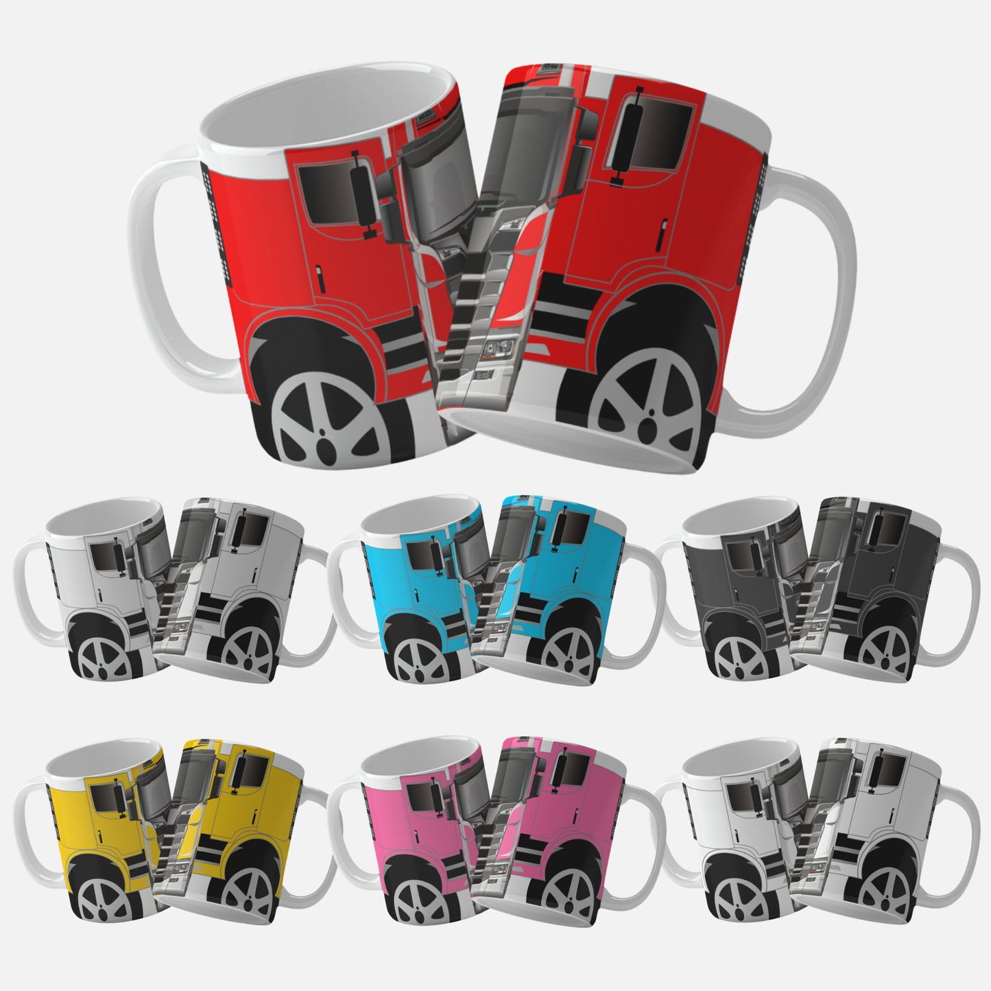 Lorry Truck Mug Design PNG | Ideal for Truck Enthusiasts and Collectors
