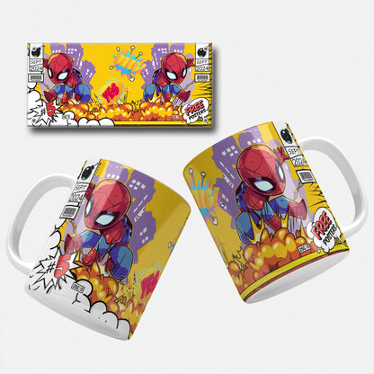 Pop Art Comic Inpired Superhero Mug Wrap Designs