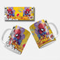 Pop Art Comic Inpired Superhero Mug Wrap Designs