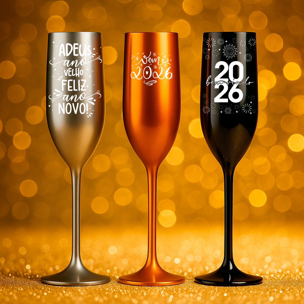 New Year 2026 Sublimation Design PNG Bundle | Portuguese NYE Shirt Design PNG | Funny New Year Drinkware Wine Glass SVG Silhouette