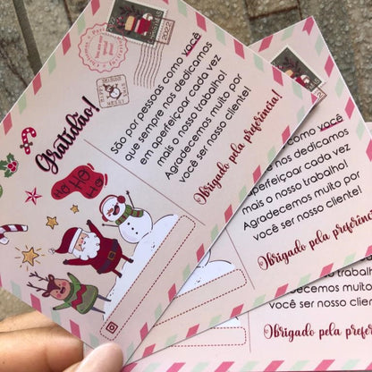 Printable Christmas Thank You Cards for Small Business | Cute Holiday Package Inserts, Festive Order Note Template