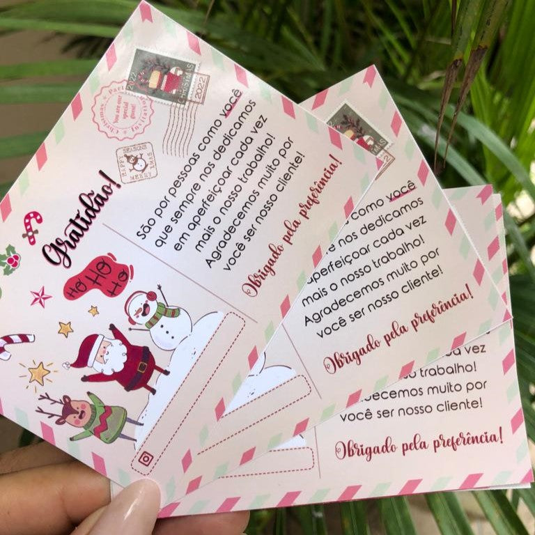 Printable Christmas Thank You Cards for Small Business | Cute Holiday Package Inserts, Festive Order Note Template