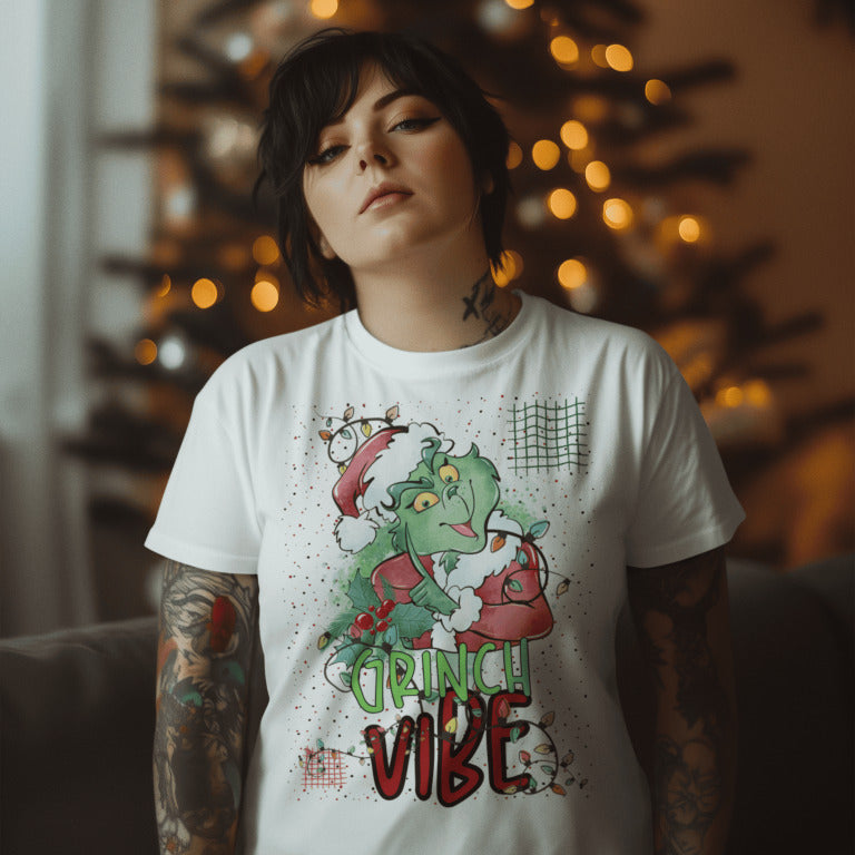 Funny Grinch Christmas Shirt Sublimation PNG | Naughty Xmas Shirt Design | Grinch Vibes Graphic