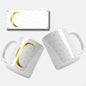 Golden Minimalist Monogram Mug Wrap Initial C - High-quality golden initial design for custom mugs