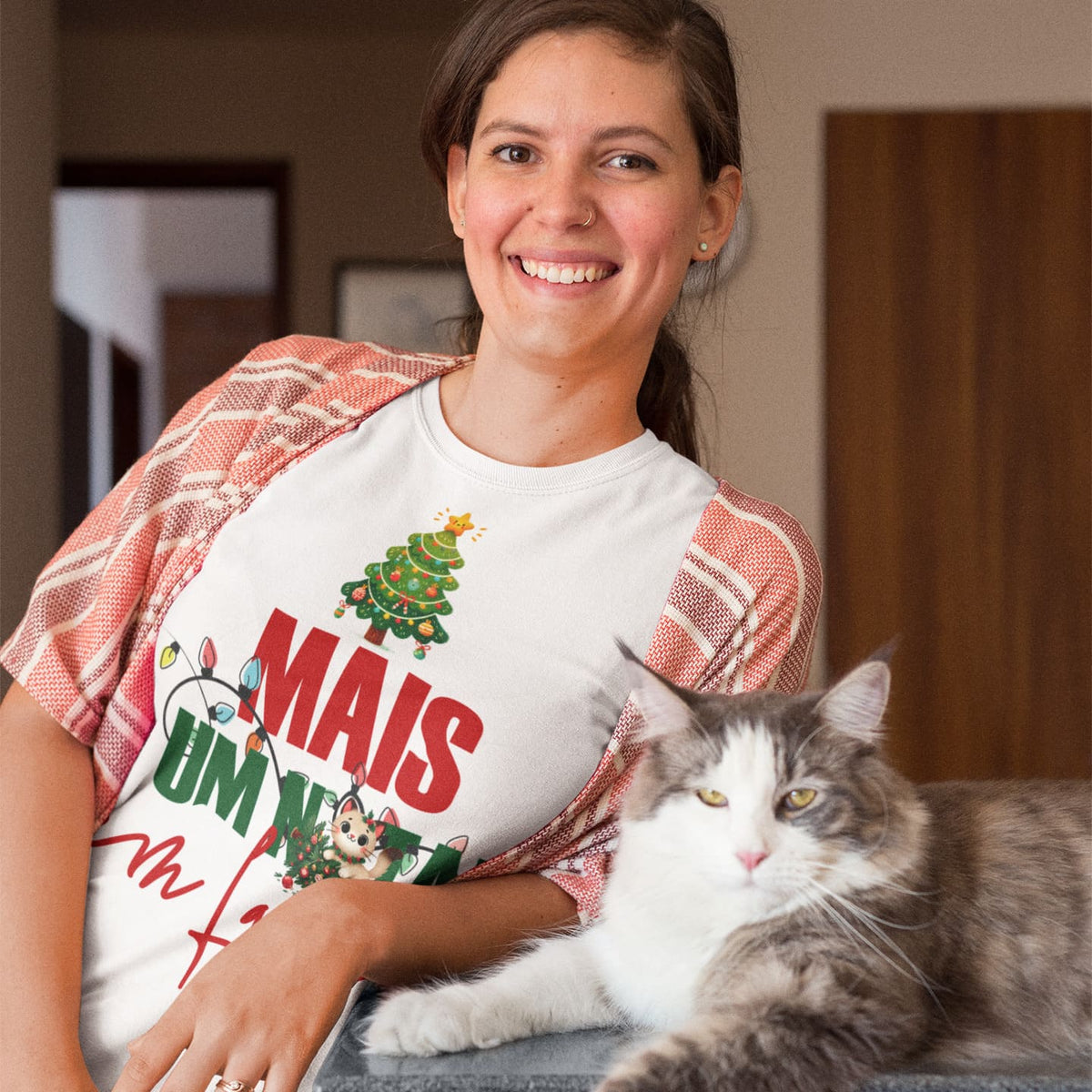 Family Christmas Shirt Sublimation PNG | Mais Um Natal em Família Design | Matching Family Xmas Shirts