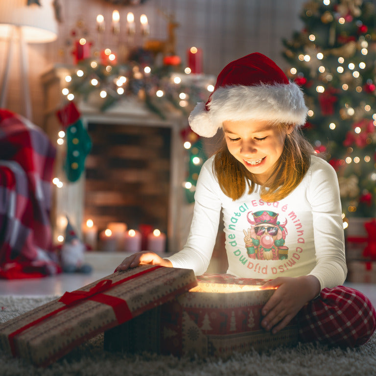 Funny Christmas Pajama Shirt Design | Feliz Natal Sublimation PNG