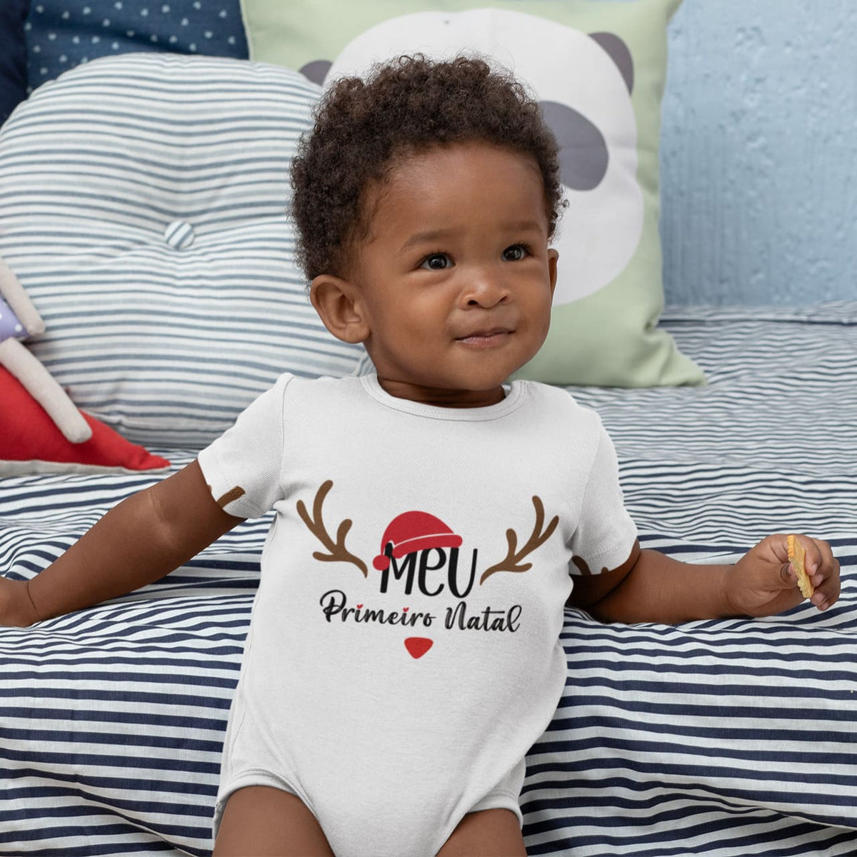 My First Christmas Sublimation Design PNG | Portuguese Meu Primeiro Natal Digital Download