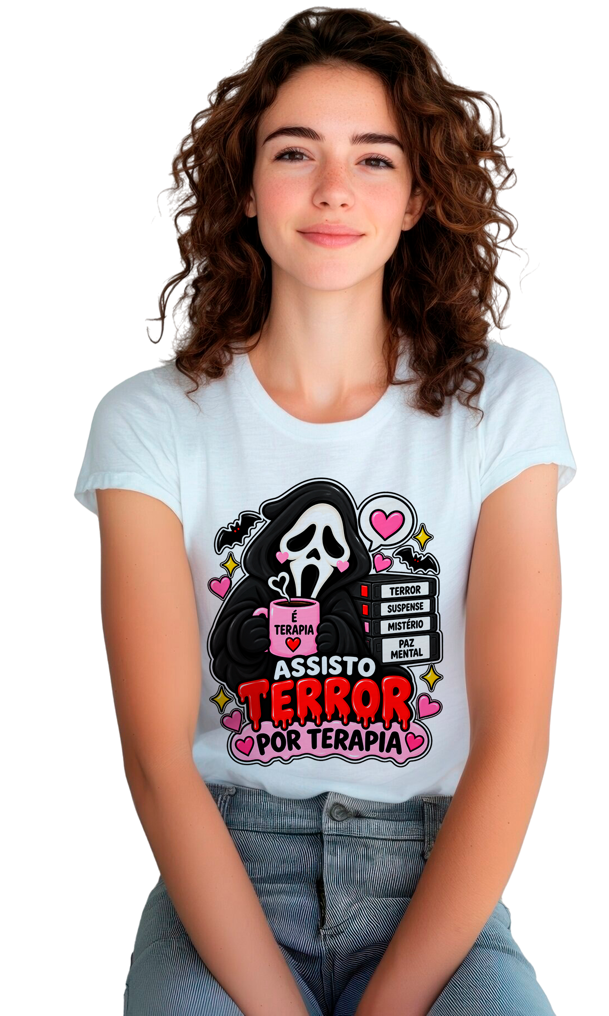 Cute Horror Movie PNG Bundle | Spooky Coffee Lover Sublimation PNG