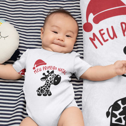 My First Christmas Sublimation Design PNG | Portuguese Meu Primeiro Natal Digital Download