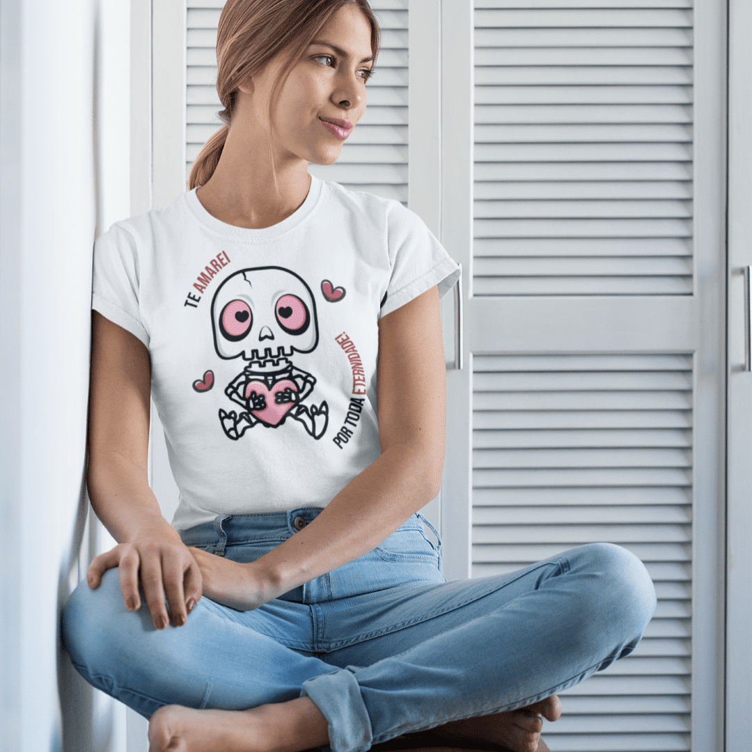 Valentine’s Day Love Skull Shirt Sublimation | Romantic Skull Design