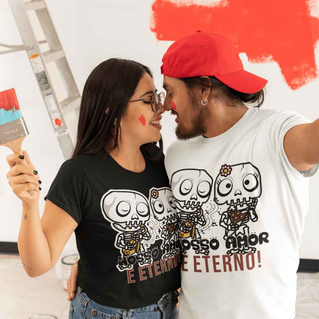 Valentine’s Day Love Skull Shirt Sublimation | Romantic Skull Design